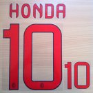 KEISUKE HONDA 10 AC MILAN AWAY 2013 2014 NAME NUMBER SET NAMESET KIT PRINT