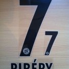 RIBERY 7 BAYERN MUNICH AWAY 2013 2014 NAME NUMBER SET NAMESET KIT PRINT FLOCK