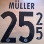MULLER 25 BAYERN MUNICH AWAY 2013 2014 NAME NUMBER SET NAMESET KIT PRINT FLOCK