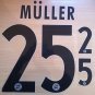 MULLER 25 BAYERN MUNICH AWAY 2013 2014 NAME NUMBER SET NAMESET KIT PRINT FLOCK