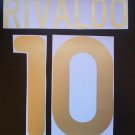 RIVALDO 10 BARCELONA HOME 2001 2002 NAME NUMBER SET NAMESET KIT PRINT