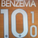 BENZEMA 10 FRANCE HOME 2014 2015 NAME NUMBER SET NAMESET KIT PRINT FOOTBALL