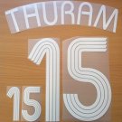 THURAM 15 FRANCE HOME WORLD CUP 2006 NAME NUMBER SET NAMESET KIT PRINT