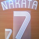 NAKATA 7 JAPAN HOME WORLD CUP 2006 NAME NUMBER SET NAMESET KIT PRINT NUMBERING