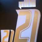 PIRLO 21 ITALY HOME WORLD CUP 2006 NAME NUMBER SET NAMESET KIT PRINT NUMBERING
