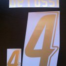 DE ROSSI 4 ITALY HOME WORLD CUP 2006 NAME NUMBER SET NAMESET KIT PRINT NUMBERING