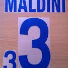 MALDINI 3 ITALY AWAY WORLD CUP 2002 NAME NUMBER SET NAMESET KIT PRINT NUMBERING