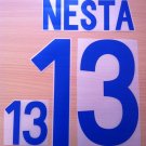 NESTA 13 ITALY AWAY WORLD CUP 2002 NAME NUMBER SET NAMESET KIT PRINT NUMBERING
