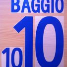 BAGGIO 10 ITALY AWAY 2002 NAME NUMBER SET NAMESET KIT PRINT NUMBERING