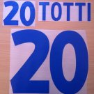 TOTTI 20 ITALY AWAY EURO 2000 NAME NUMBER SET NAMESET KIT PRINT NUMBERING