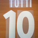 TOTTI 10 AS ROMA HOME 2000 2002 NAME NUMBER SET NAMESET KIT PRINT NUMBERING