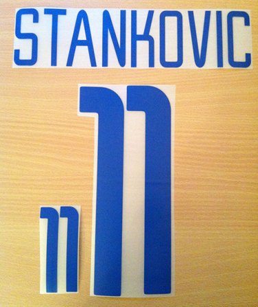 STANKOVIC 11 INTER AWAY UCL 2002 2004 NAME NUMBER SET NAMESET KIT PRINT
