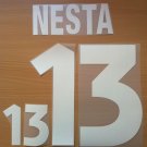 NESTA 13 ITALY HOME EURO 2000 NAME NUMBER SET NAMESET KIT PRINT NUMBERING