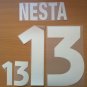 NESTA 13 ITALY HOME EURO 2000 NAME NUMBER SET NAMESET KIT PRINT NUMBERING