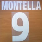 MONTELLA 9 AS ROMA HOME 2000 2002 NAME NUMBER SET NAMESET KIT PRINT NUMBERING