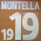MONTELLA 19 ITALY HOME EURO 2000 NAME NUMBER SET NAMESET KIT PRINT NUMBERING