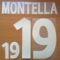 MONTELLA 19 ITALY HOME EURO 2000 NAME NUMBER SET NAMESET KIT PRINT NUMBERING