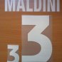MALDINI 3 ITALY HOME EURO 2000 NAME NUMBER SET NAMESET KIT PRINT NUMBERING