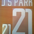 JI SUNG PARK 21 SOUTH KOREA WORLD CUP 2002 NAME NUMBER SET NAMESET KIT PRINT