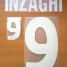 INZAGHI 9 ITALY HOME EURO 2000 NAME NUMBER SET NAMESET KIT PRINT NUMBERING