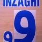 INZAGHI 9 ITALY AWAY EURO 2000 NAME NUMBER SET NAMESET KIT PRINT NUMBERING