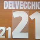 DELVECCHIO 21 ITALY HOME EURO 2000 NAME NUMBER SET NAMESET KIT PRINT NUMBERING