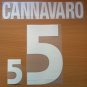 CANNAVARO 5 ITALY HOME EURO 2000 NAME NUMBER SET NAMESET KIT PRINT NUMBERING