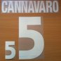 CANNAVARO 5 ITALY HOME EURO 2000 NAME NUMBER SET NAMESET KIT PRINT NUMBERING