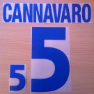 CANNAVARO 5 ITALY AWAY EURO 2000 NAME NUMBER SET NAMESET KIT PRINT NUMBERING