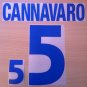 CANNAVARO 5 ITALY AWAY EURO 2000 NAME NUMBER SET NAMESET KIT PRINT NUMBERING