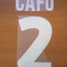 CAFU 2 AS ROMA HOME 2000 2002 NAME NUMBER SET NAMESET KIT PRINT NUMBERING
