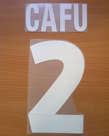 CAFU 2 AS ROMA HOME 2000 2002 NAME NUMBER SET NAMESET KIT PRINT NUMBERING