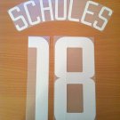 SCHOLES 18 MANCHESTER UNITED H UCL 2002 2004 NAME NUMBER SET NAMESET KIT PRINT