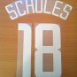 SCHOLES 18 MANCHESTER UNITED H UCL 2002 2004 NAME NUMBER SET NAMESET KIT PRINT