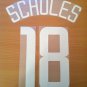 SCHOLES 18 MANCHESTER UNITED H UCL 2002 2004 NAME NUMBER SET NAMESET KIT PRINT
