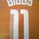 GIGGS 11 MANCHESTER UNITED HOME UCL 2002 2004 NAME NUMBER SET NAMESET KIT PRINT