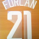 FORLAN 21 MANCHESTER UNITED HOME UCL 2002 2004 NAME NUMBER SET NAMESET KIT PRINT