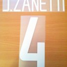 JAVIER ZANETTI 4 INTERNAZIONALE HOME 2002 2004 NAME NUMBER SET NAMESET KIT PRINT