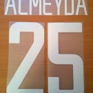 ALMEYDA 25 INTERNAZIONALE HOME 2002 2004 NAME NUMBER SET NAMESET KIT PRINT