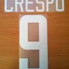 CRESPO 9 INTERNAZIONALE HOME 2002 2004 NAME NUMBER SET NAMESET KIT PRINT