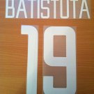 BATISTUTA 19 INTERNAZIONALE HOME 2002 2004 NAME NUMBER SET NAMESET KIT PRINT