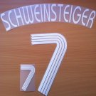 SCHWEINSTEIGER 7 AWAY GERMANY WORLD CUP 2006 NAME NUMBER SET NAMESET KIT PRINT