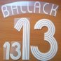 BALLACK 13 AWAY GERMANY WORLD CUP 2006 NAME NUMBER SET NAMESET KIT PRINT