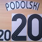 PODOLSKI 20 HOME GERMANY WORLD CUP 2006 NAME NUMBER SET NAMESET KIT PRINT