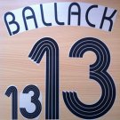 BALLACK 13 HOME GERMANY WORLD CUP 2006 NAME NUMBER SET NAMESET KIT PRINT