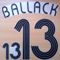 BALLACK 13 HOME GERMANY WORLD CUP 2006 NAME NUMBER SET NAMESET KIT PRINT