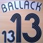 BALLACK 13 HOME GERMANY WORLD CUP 2006 NAME NUMBER SET NAMESET KIT PRINT