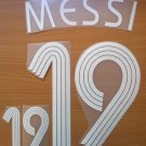 LIONEL MESSI 19 ARGENTINA AWAY WORLD CUP 2006 NAME NUMBER SET NAMESET KIT PRINT