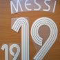 LIONEL MESSI 19 ARGENTINA AWAY WORLD CUP 2006 NAME NUMBER SET NAMESET KIT PRINT