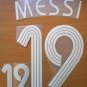 LIONEL MESSI 19 ARGENTINA AWAY WORLD CUP 2006 NAME NUMBER SET NAMESET KIT PRINT